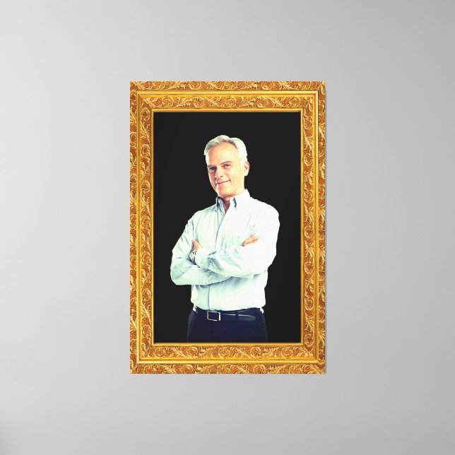 Fügen Sie Ihr Portrait, Foto der Familie,... Perso Leinwanddruck (Vorderseite)