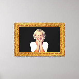 Fügen Sie Ihr Portrait, Foto der Familie,... Perso Leinwanddruck