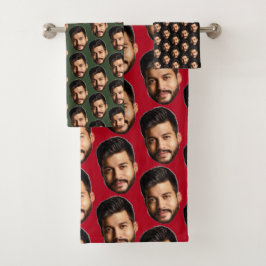 Fügen Sie Ihr schönes Foto Muster Personalisiert h Badhandtuch Set