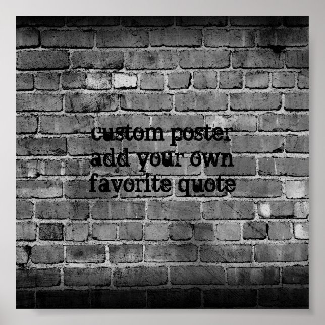 fügen Sie Ihr Zitat-Poster auf der witterten Ziege Poster (Vorne)