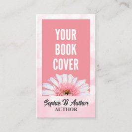 Fügen Sie Ihre eigene Buchabdeckung Werbepinke Aut Visitenkarte