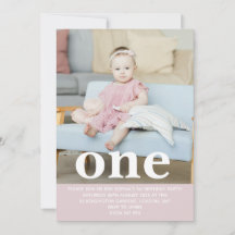 Fügen Sie Ihre eigene Foto One First Birthday Part