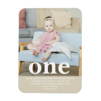 Fügen Sie Ihre eigene Foto One First Birthday Part