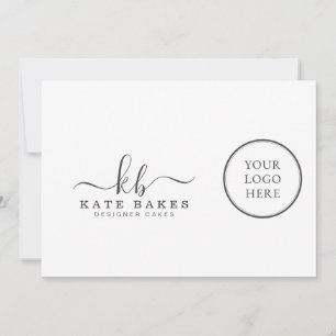 Fügen Sie Ihre eigene Logo-Minimalistische Einfach Feiertagskarte