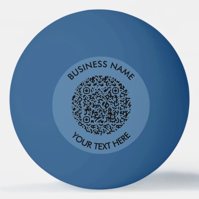 Fügen Sie Ihre eigene QR Code Scan Minimal Einfach Tischtennisball (Vorderseite)