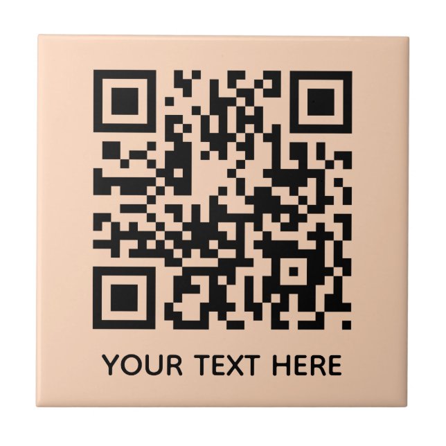 Fügen Sie Ihre eigene QR Code Text Scan Minimal ei Fliese (Vorderseite)