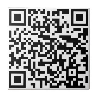 Fügen Sie Ihre eigene QR Code Text Scan Minimal ei Fliese