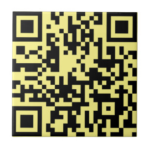 Fügen Sie Ihre eigene QR Code Text Scan Minimal ei Fliese
