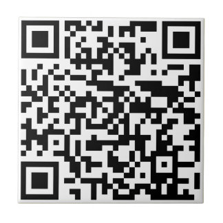 Fügen Sie Ihre eigene QR Code Text Scan Minimal ei Fliese