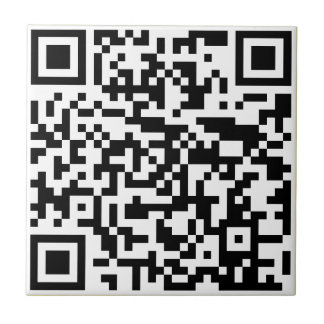 Fügen Sie Ihre eigene QR Code Text Scan Minimal ei Fliese