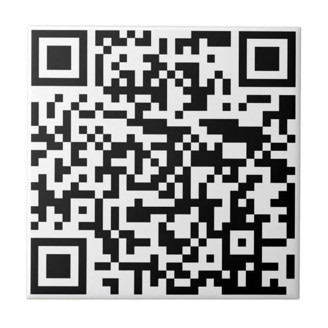 Fügen Sie Ihre eigene QR Code Text Scan Minimal ei Fliese (Vorderseite)
