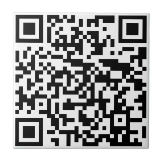 Fügen Sie Ihre eigene QR Code Text Scan Minimal ei Fliese