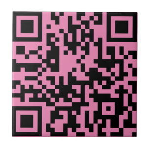 Fügen Sie Ihre eigene QR Code Text Scan Minimal ei Fliese
