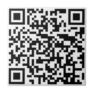 Fügen Sie Ihre eigene QR Code Text Scan Minimal ei Fliese
