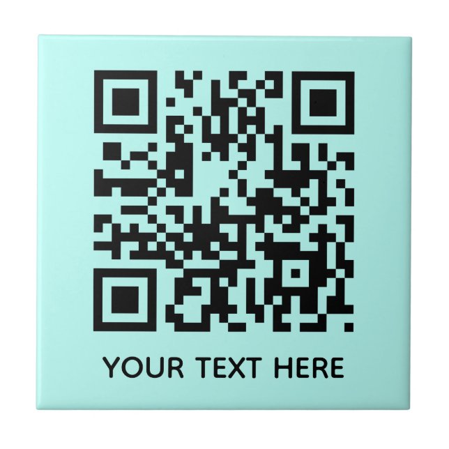 Fügen Sie Ihre eigene QR Code Text Scan Minimal ei Fliese (Vorderseite)