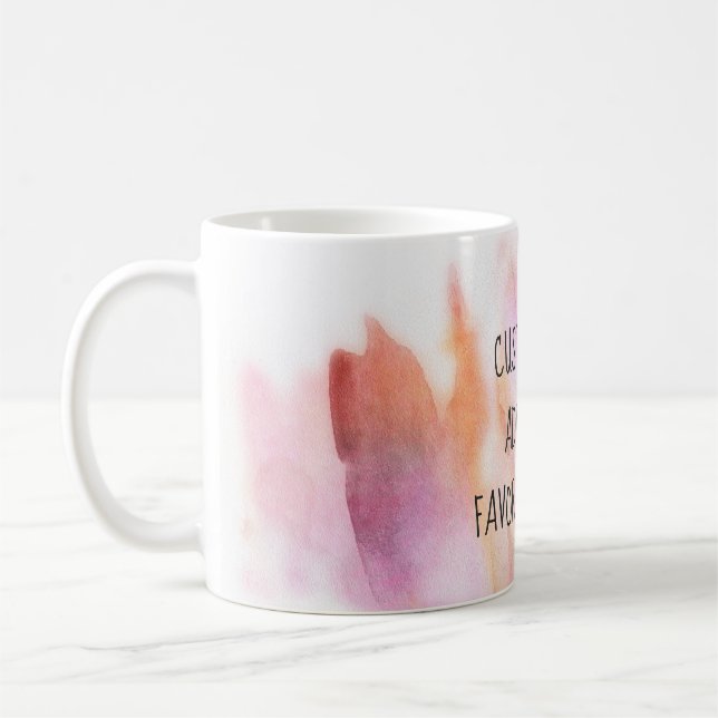 Fügen Sie Ihre eigene Tasse Aquarellkunst hinzu (Links)