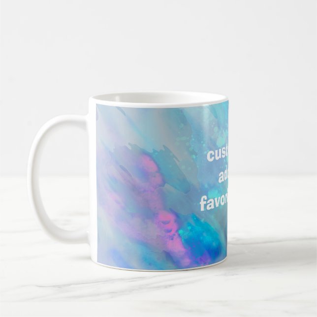Fügen Sie Ihre eigene Tasse Aquarellkunst hinzu (Links)