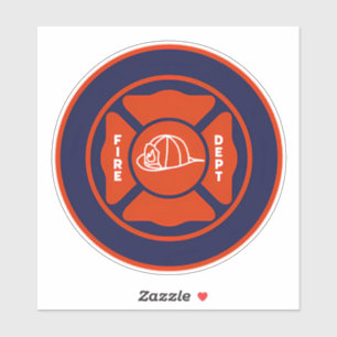 Fügen Sie Ihre eigene Textfeuerabteilung hinzu Aufkleber