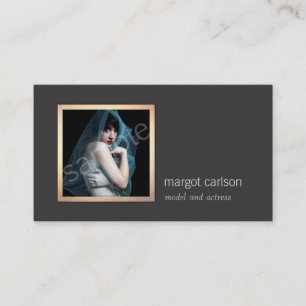 Fügen Sie Ihre eigenen Foto Chic Fashion Fotografi Visitenkarte