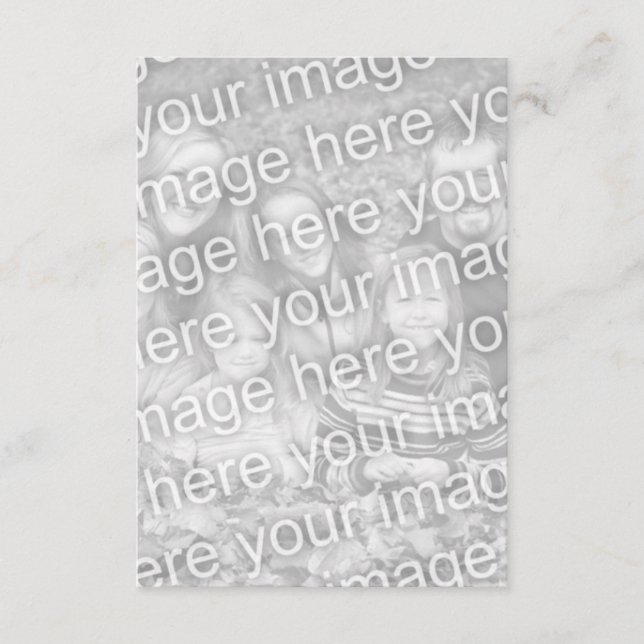 Fügen Sie Ihre eigenen Fotos hinzu Begleitkarte (Vorderseite)