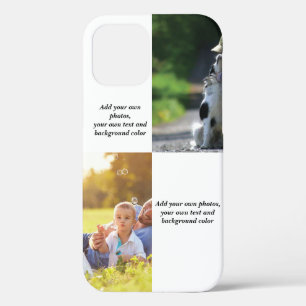 Fügen Sie Ihre eigenen Fotos, Text und Hintergrund Case-Mate iPhone Hülle