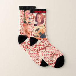 Fügen Sie Ihre eigenen Haustiere und Lieben für Fo Socken