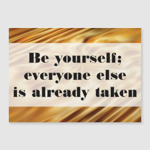 Fügen Sie Ihre eigenen Texte, Zitate, Redewendunge Magnetkarte