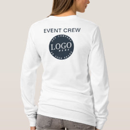 Fügen Sie Ihre Firmenlogo-Website Adresse Mitarbei T-Shirt