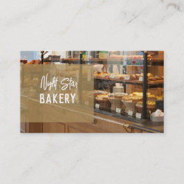 Fügen Sie Ihre Foto Bakery Business Cards hinzu Visitenkarte