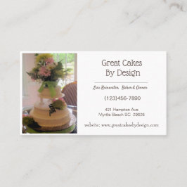 Fügen Sie Ihre Foto Cake Baker Business Cards hinz Visitenkarte