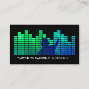 Fügen Sie Ihre Foto II Equalizer DJs, Musiker hinz Visitenkarte