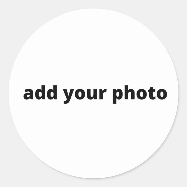 Fügen Sie Ihre Foto Weihnachten personalisiert hin Runder Aufkleber (Vorderseite)