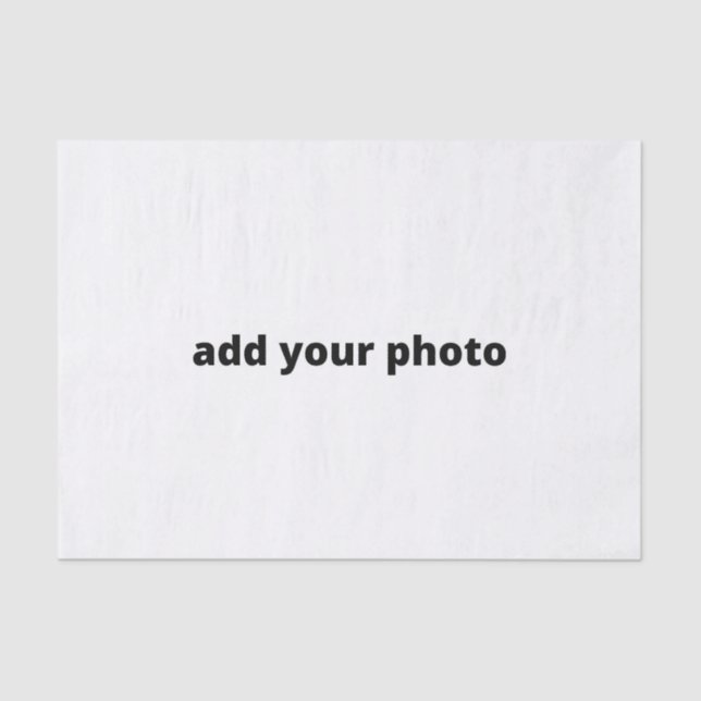 Fügen Sie Ihre Foto Weihnachten personalisiert hin Seidenpapier (Vorderseite)