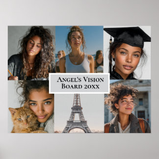 Fügen Sie Ihre Fotos Vision Board Benutzerdefinier Poster