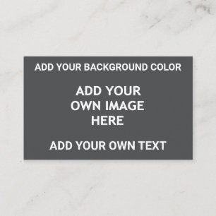 Fügen Sie Ihre Hintergrundfarbe, Ihr Bild, Ihren T Visitenkarte