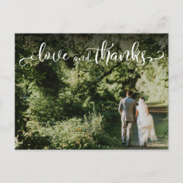 Fügen Sie Ihre Hochzeit Foto, elegante Liebe und v Postkarte
