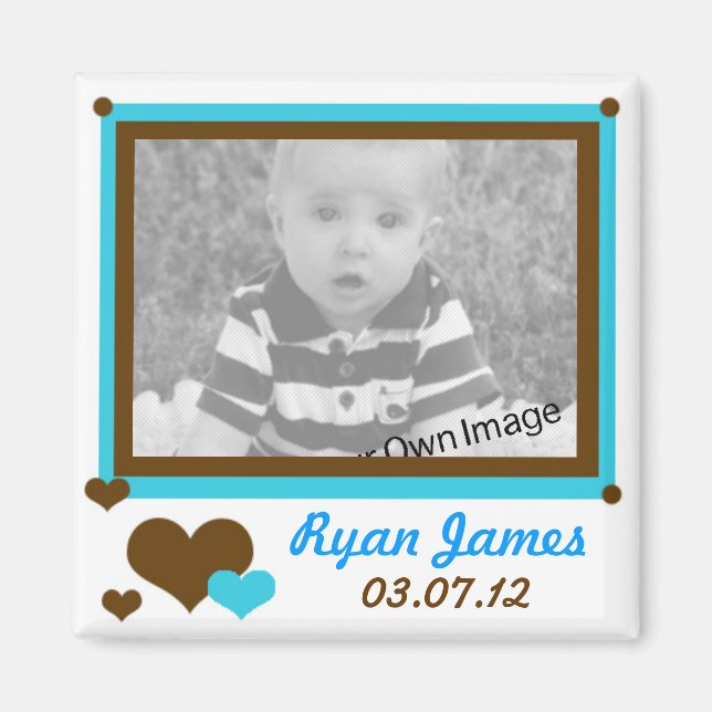 Fügen Sie Ihre Informationen, Ihre Herzen und Ihr  Magnet (Vorne)