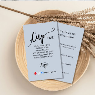 Fügen Sie Ihre Logo-Cup-Betreuungskarten hinzu, di Visitenkarte