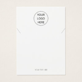 Fügen Sie Ihre Logo-Karte mit der einfachen Schmuc