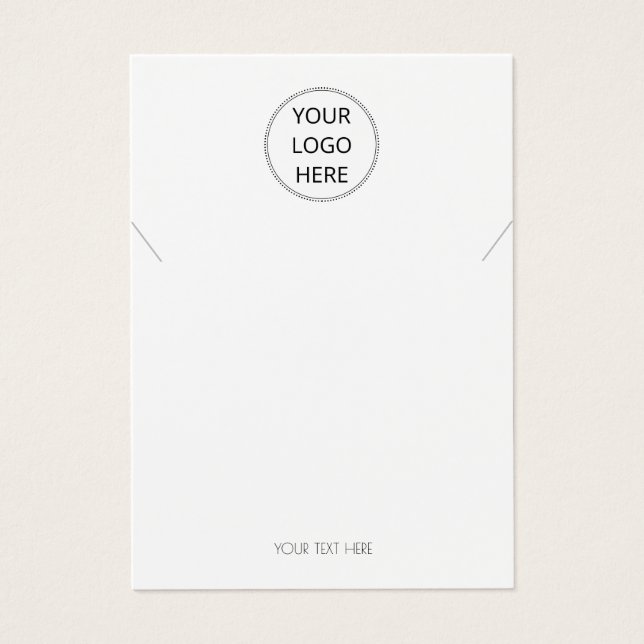 Fügen Sie Ihre Logo-Karte mit der einfachen Schmuc (Vorderseite)