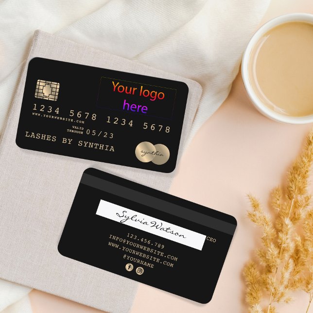 Fügen Sie Ihre Logo-Kreditkartenstil hinzu Visitenkarte (Von Creator hochgeladen)