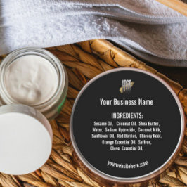 Fügen Sie Ihre Logo-Liste der Inhaltsstoffe der We Runder Aufkleber