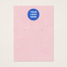 Fügen Sie Ihre Logo-Pink-Muster-Erkersichtkarte hi