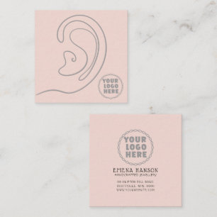 Fügen Sie Ihre Logo-Schmuck-Ohrringe Cream-Display Telefonnummerkarte
