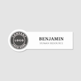 Fügen Sie Ihre Logomitarbeiter Personalisiert hinz Namensschild