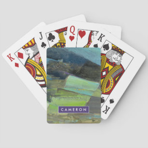 Fügen Sie Ihre Namens  Ansicht der Küste II hinzu Spielkarten