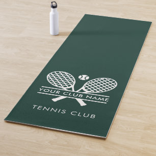 Fügen Sie Ihre Tennis Club Name Team Spieler Grün Yogamatte