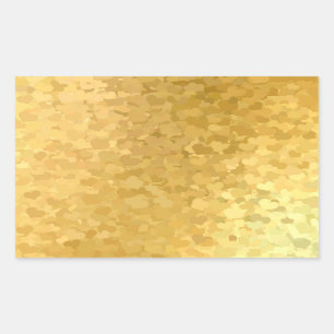 Fügen Sie Ihre Text Gold Hearts Elegant Blank Temp Rechteckiger Aufkleber