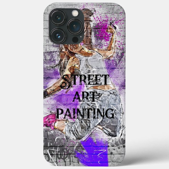 Fügen Sie Ihre Text Street Art Malerei Cool künstl Case-Mate iPhone Hülle (Rückseite)