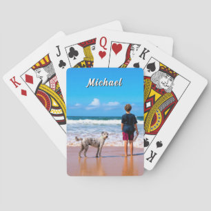 Fügen Sie Ihre Tier-Foto-Spielkarten-Geschenk mit  Spielkarten
